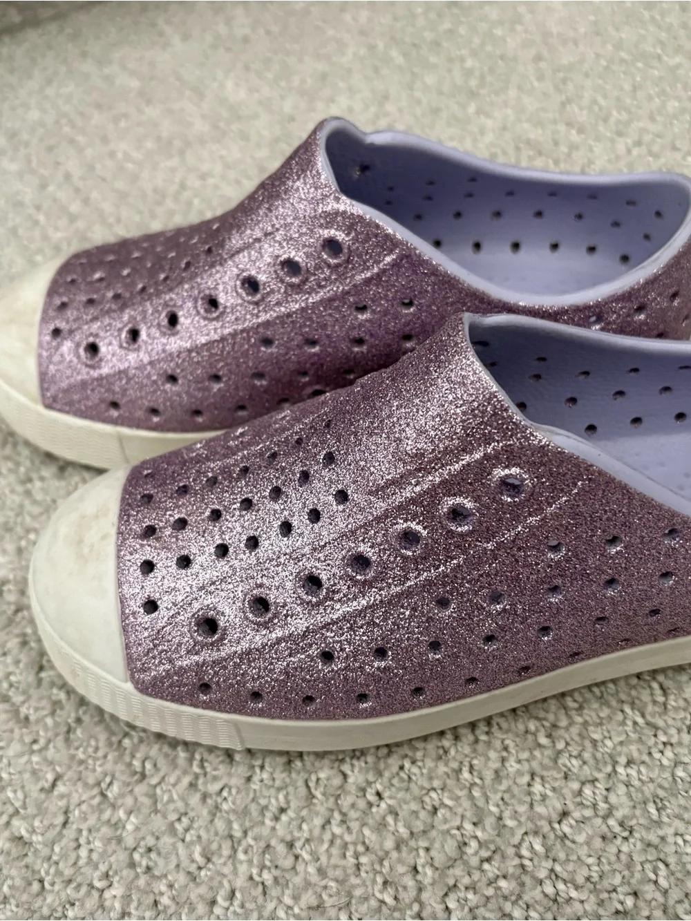 Native Kids Water Shoes in Sparkling Lavender